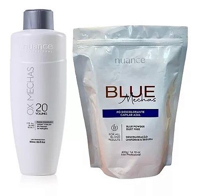 Kit Pó Descolorante Nuance + OX (qualquer volume)
