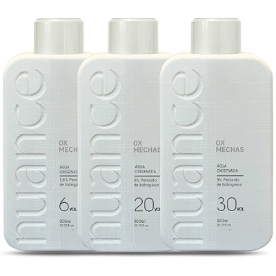 Kit Agua Oxigenada com 3 und 900 ml Nuance