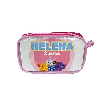 AL243 - Nécessaire Infantil Visor Transparente com Encarte - Tema Bolofofos