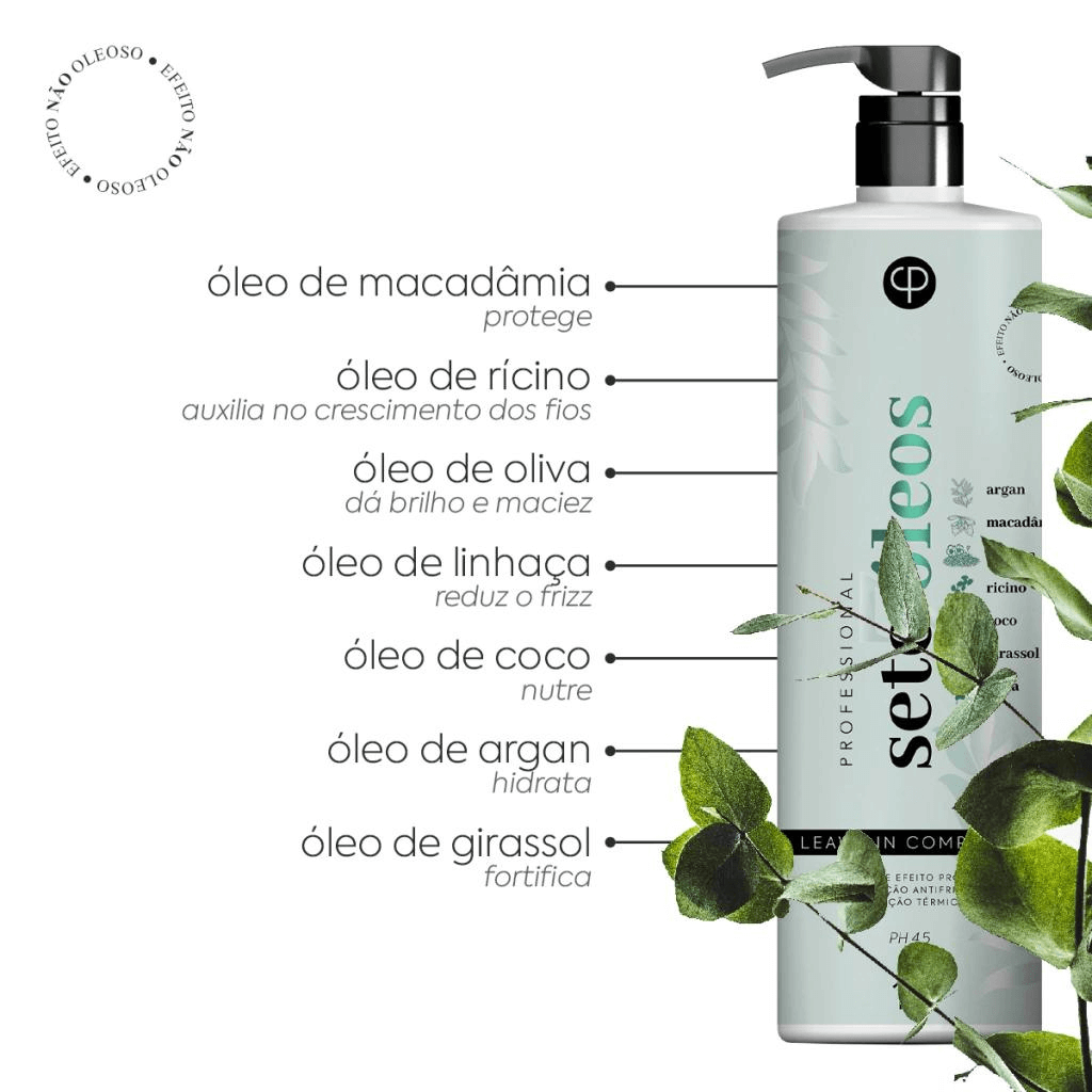 Sete Óleos - Leave-in Multifuncional - 1L - Revenda na Net