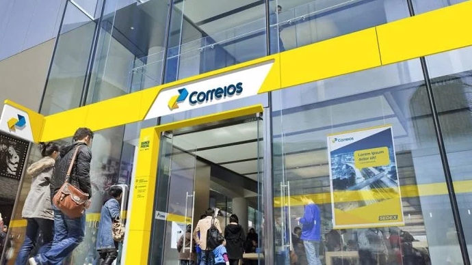 Fachada da Agencia do Correios