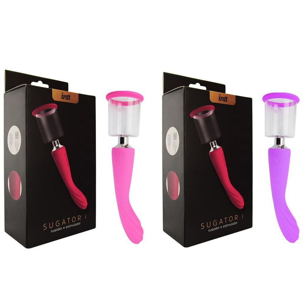 Vibrador Intt Sugator 1 - Sugador e Estimulador modelos rosa e roxo