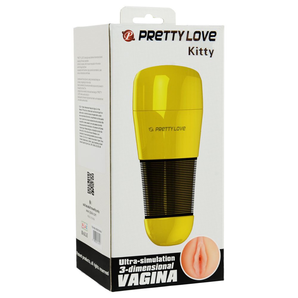 Embalagem da Pretty Love Kitty Masturbador Vagina