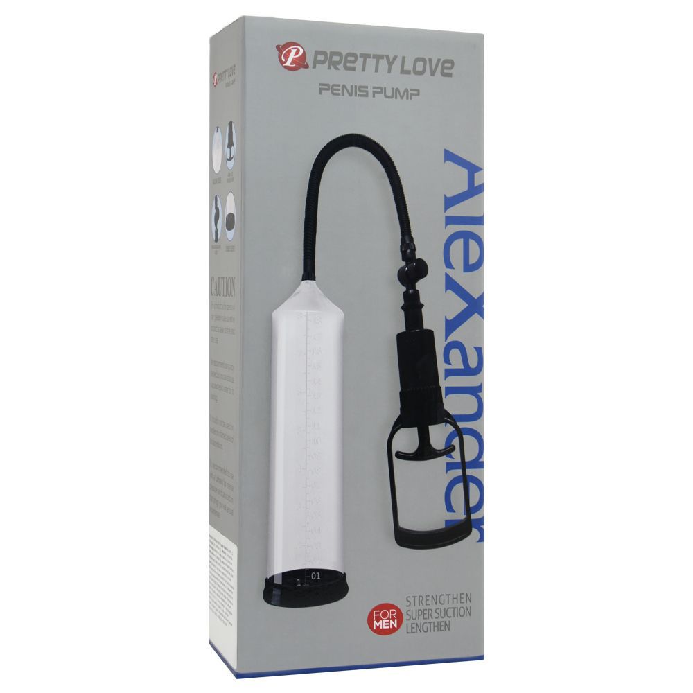 Embalagem da Pretty Love Alexander Penis Pump