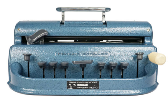 Máquina de Escrever Braille Perkins Clássica - Planeta Pedagógico