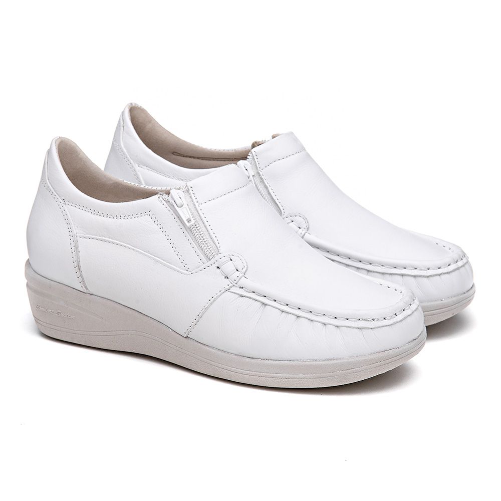 sapato branco ortopedico masculino