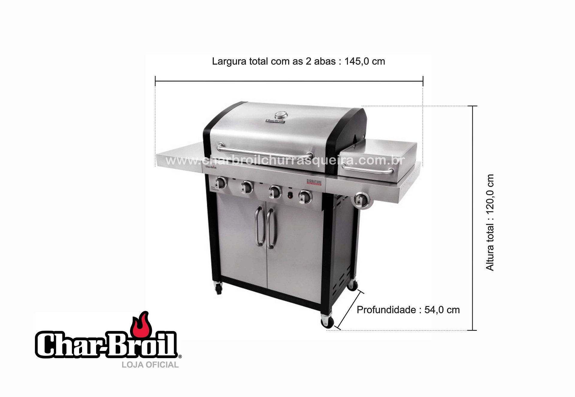 Char-Broil Gas2Coal - Híbrida