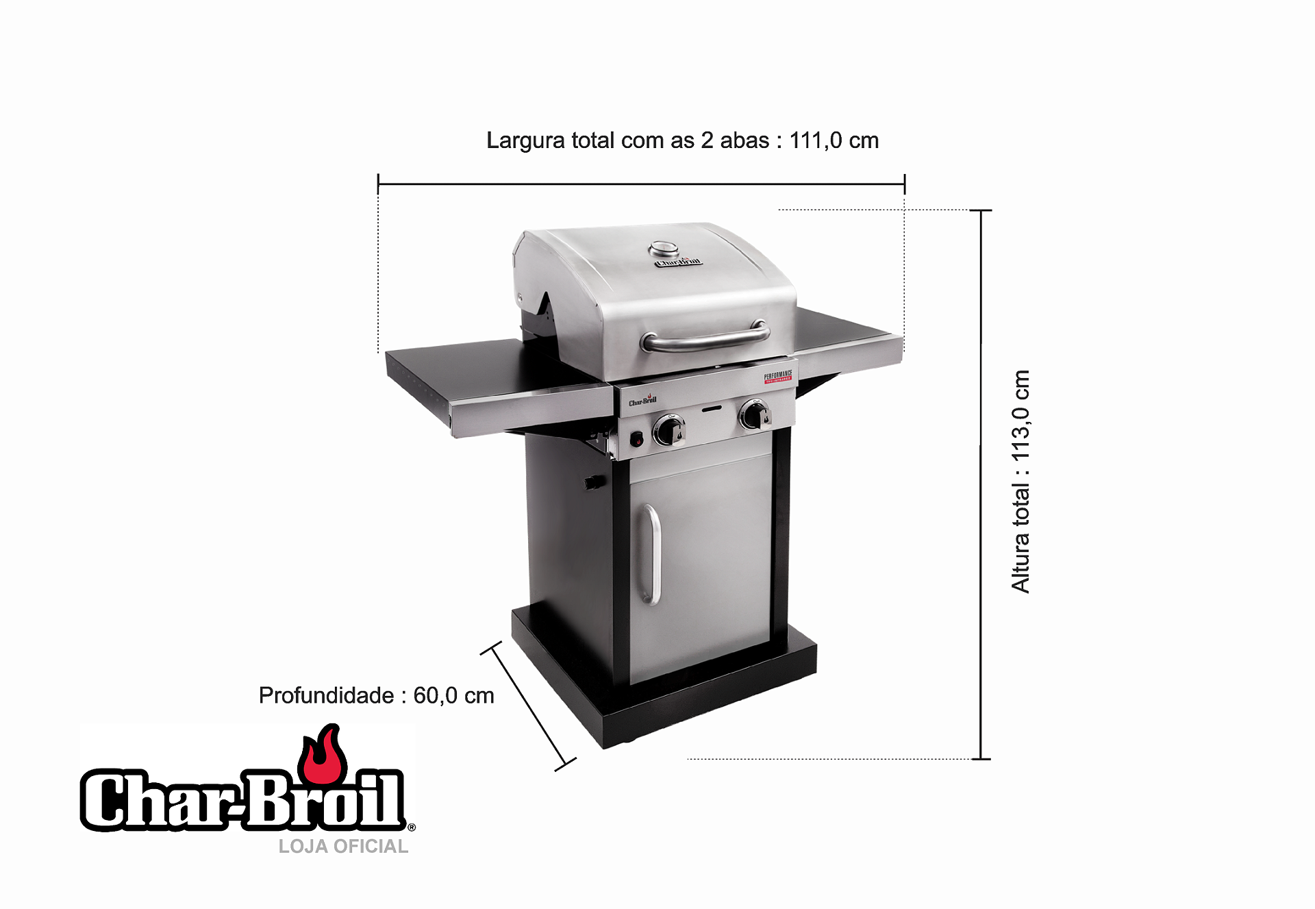 Char-Broil Performance 220S- 2Q - Infravermelho