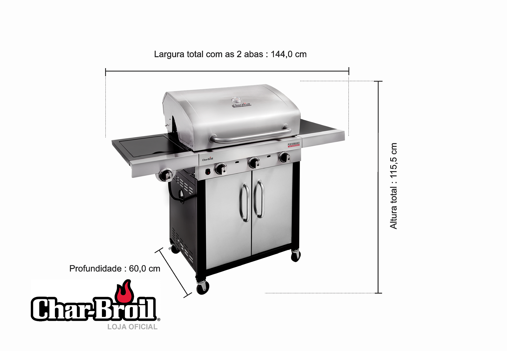 Char-Broil Performance IR3B - 500SS - Infravermelho