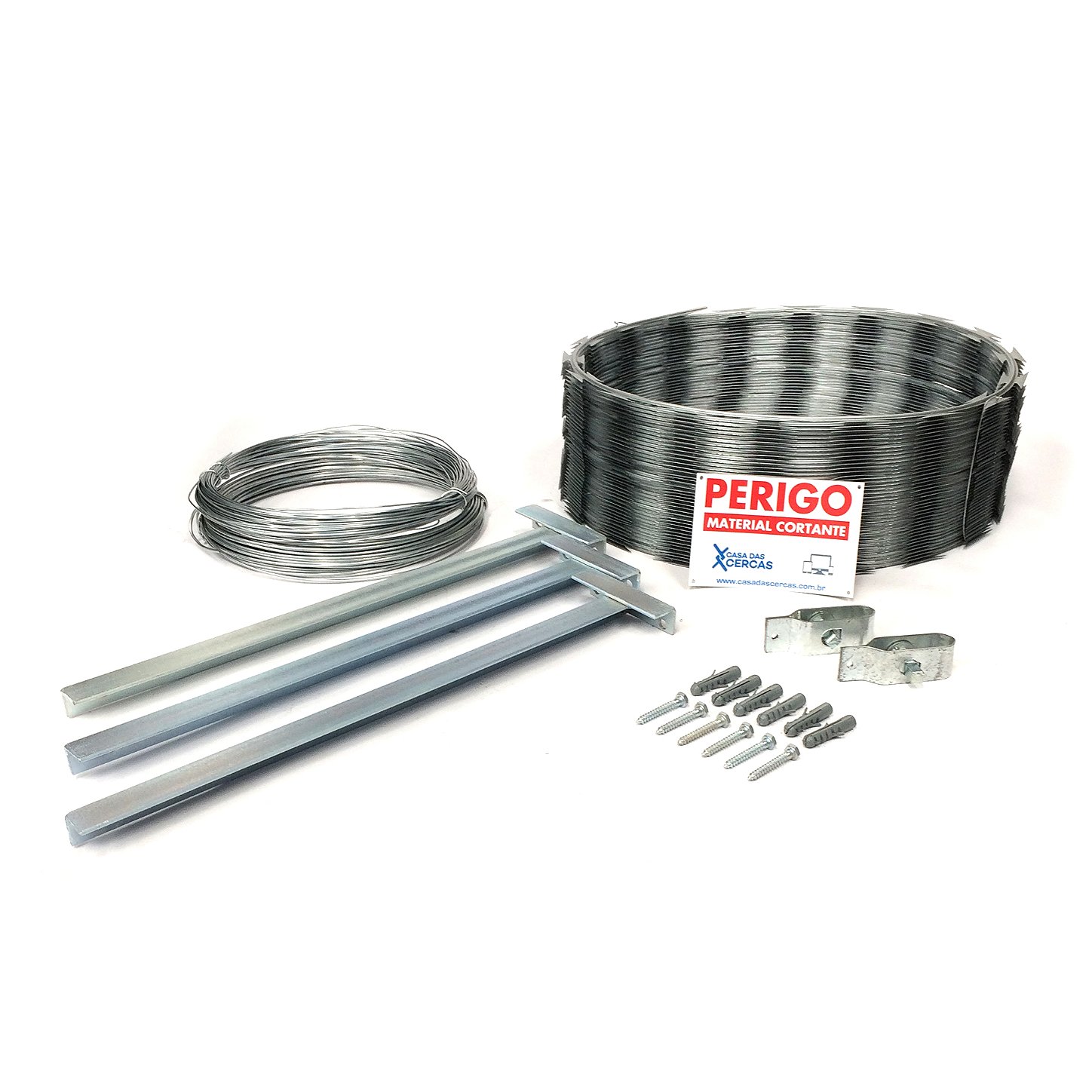 Kit Concertina de Aço 45cm Casa das Cercas