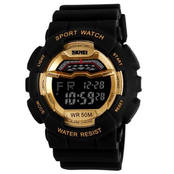 Relogio Masculino Skmei Digital 1012 Preto e Dourado ShopDesconto Aqui voce sempre tem desconto. Relogios de Pulso Analogicos Digitais Anadigi e Smart Watch