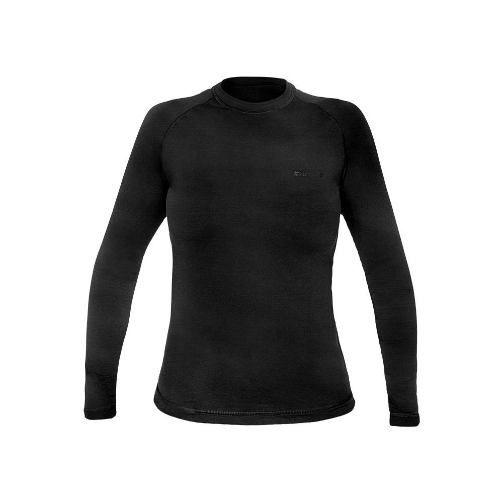 T-Shirt Feminina Curtlo ThermoSense Manga Longa Preto