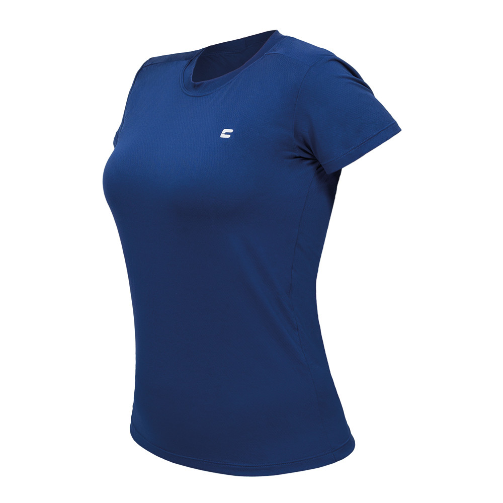 Camiseta Feminina Curtlo Active Fresh Azul Marinho