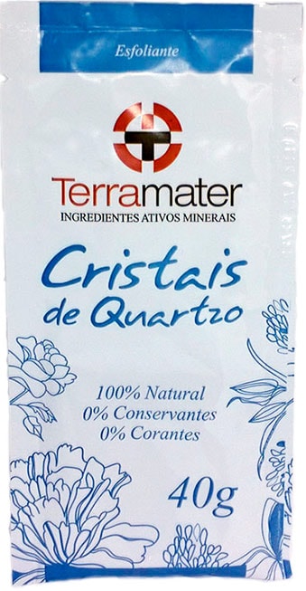 Cristais de Quartzo Orgânicos Terramater - Esfoliante Natural 40g