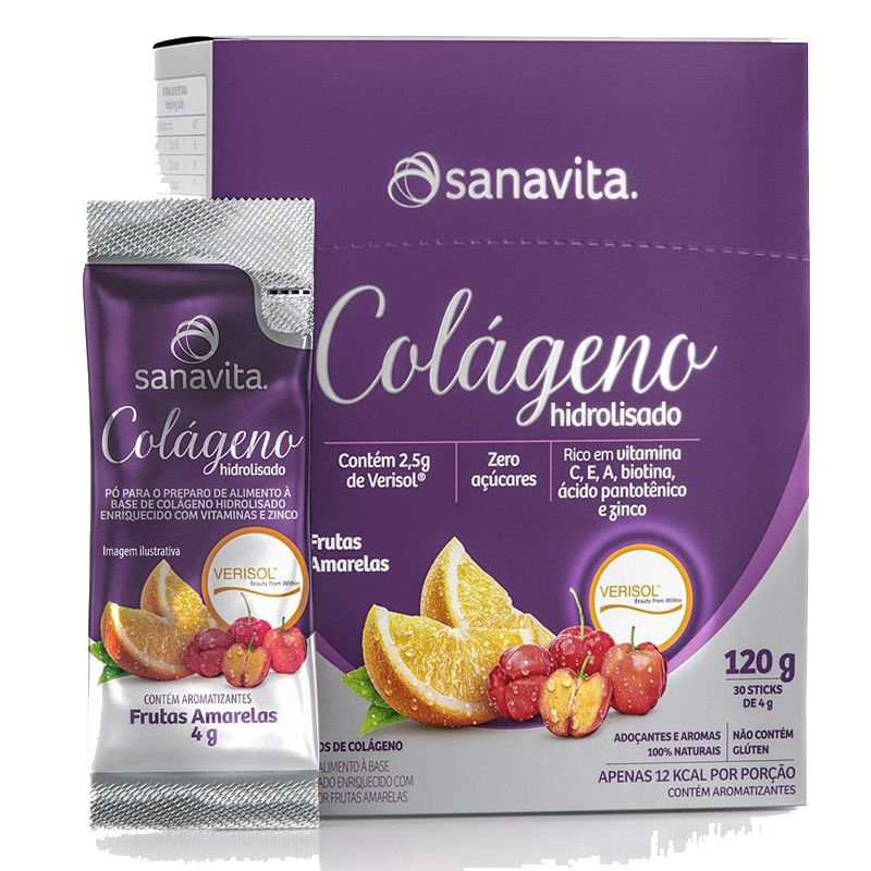 Colágeno Hidrolisado em pó Sanavita 300g Neutro-7 Colágeno Hidrolisado em pó Sanavita 300g Neutro-7