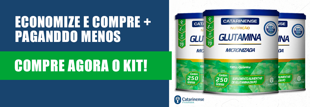 Kit 2 Glutamina Micronizada Catarinense 250g - Edin