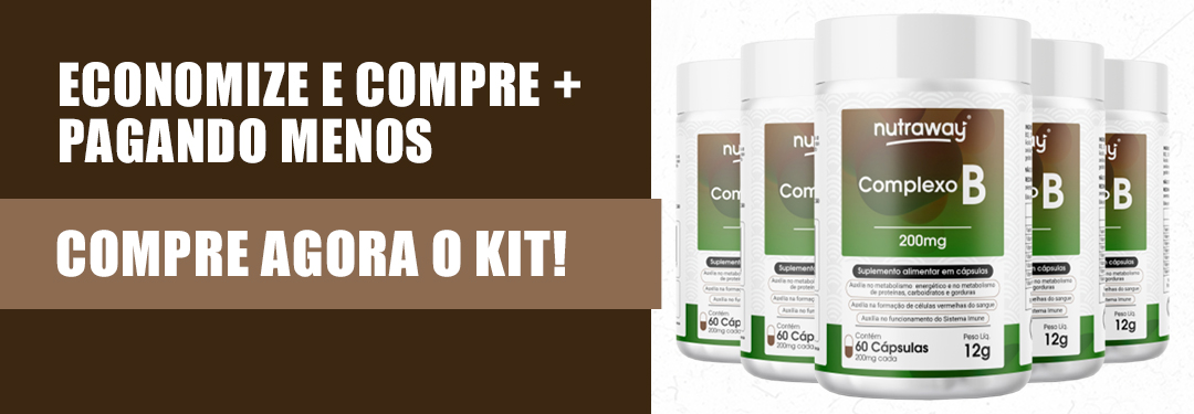 Kit 3 Complexo B Nutraway 200mg 60 Cápsulas Edin 0250