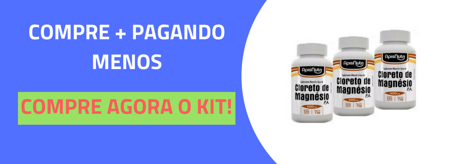 CLORETO DE MAGNÉSIO P.A APISNUTRI 600MG 120 CÁPSULAS-3 CLORETO DE MAGNÉSIO P.A APISNUTRI 600MG 120 CÁPSULAS-3