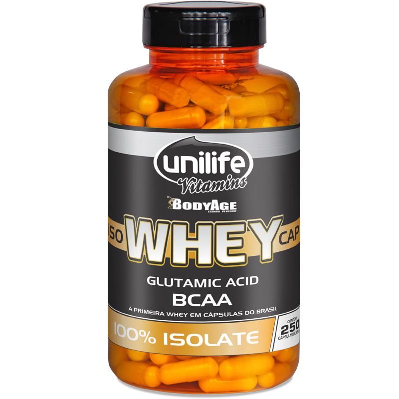 Whey Protein Isolado 250 capsulas Unilife - Edin