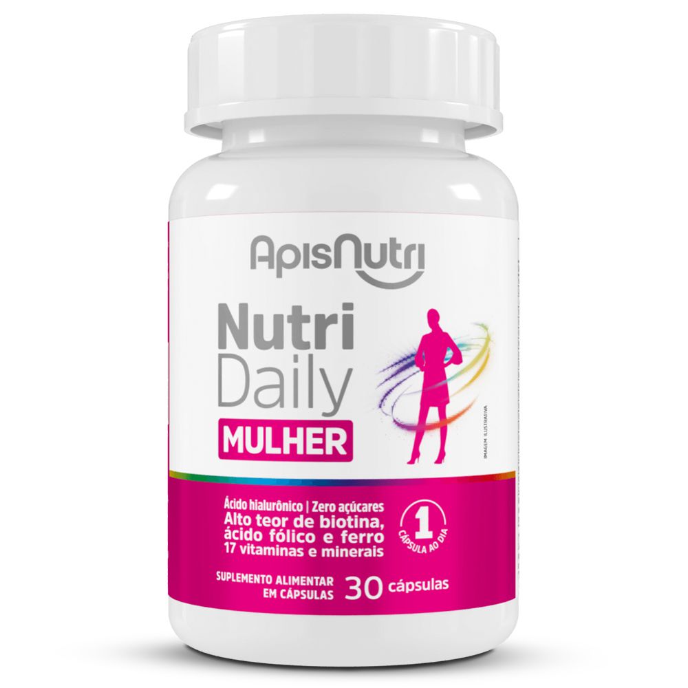 Plano A Suplementos - Nutri Daily Mulher (30 caps) Apisnutri