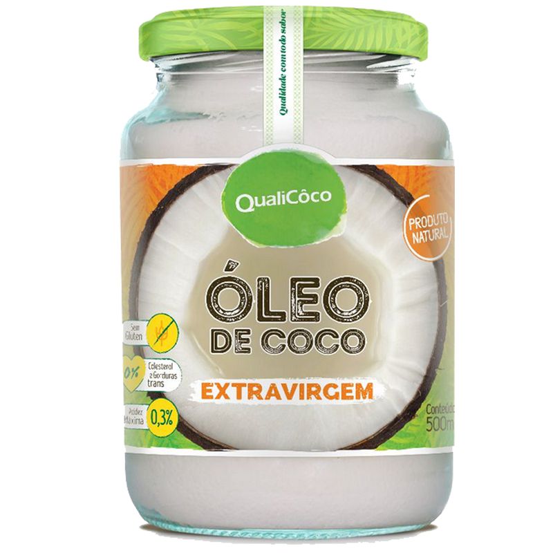 Óleo de Coco Extra Virgem 500ml Qualicôco - Edin