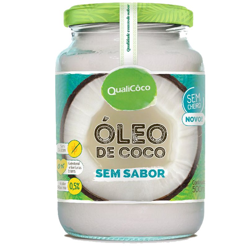 Óleo de Coco Sem sabor 500ml Qualicôco - Edin