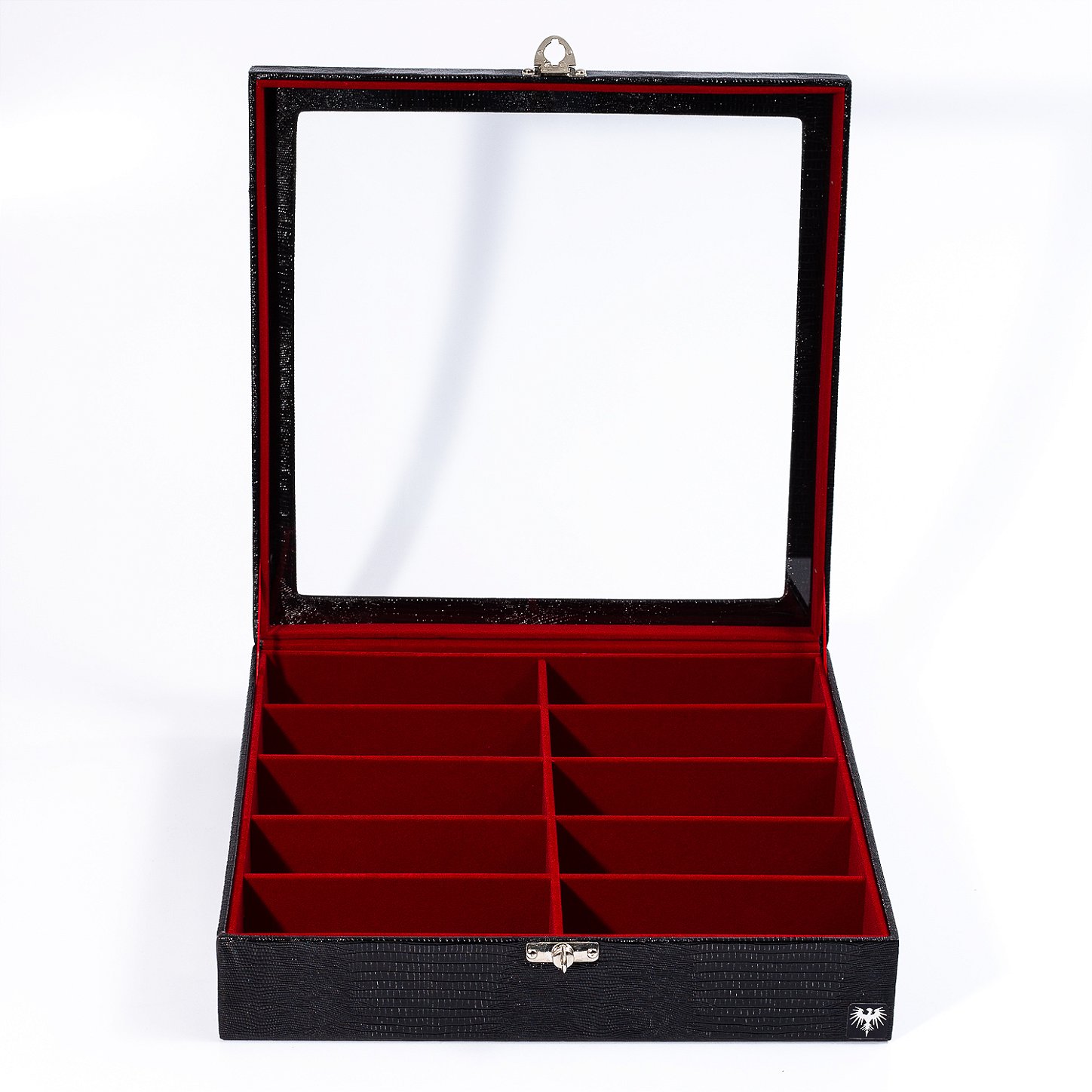 Caixa-para-oculos-10-divisorias-couro-croco-preto-vermelho-imagem-7.jpg