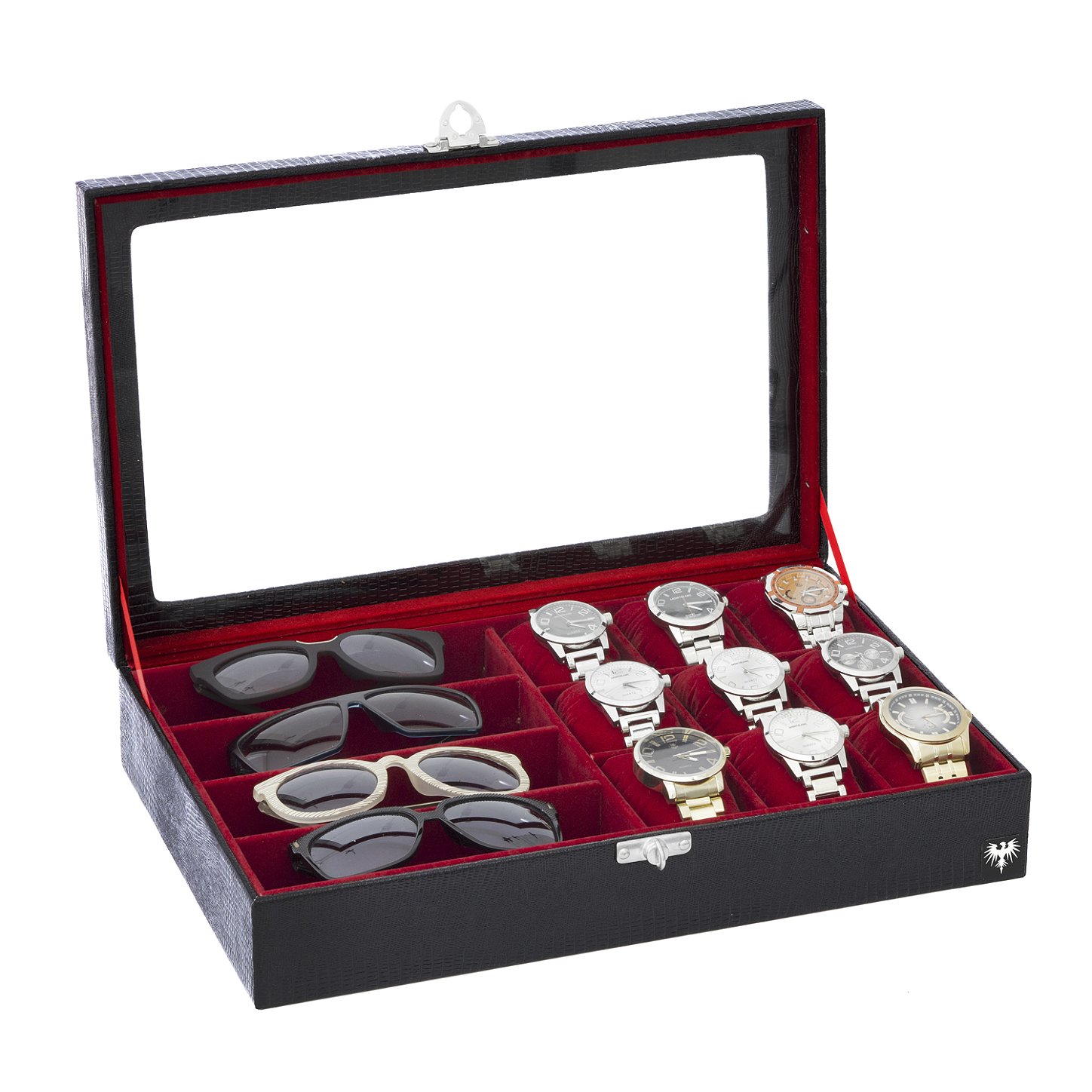 estojo-couro-9-relogios-4-oculos-preto-vermelho-porta-caixa-imagem-1.jpg