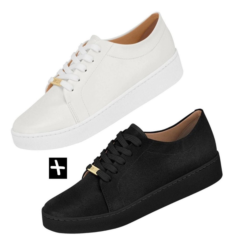 tenis vizzano preto com dourado