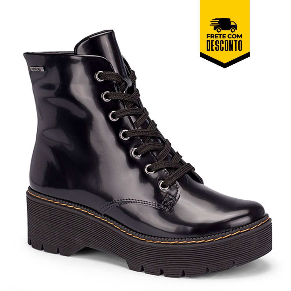 Bota Feminina Cano Curto Coturno Dakota Plataforma Baixa G2783 Casual  Urbana - Amo Outlet