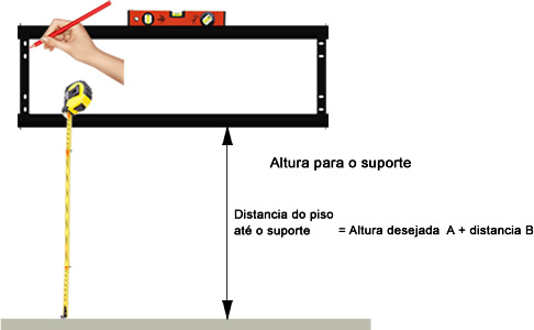 Calculo e marcação final da altura