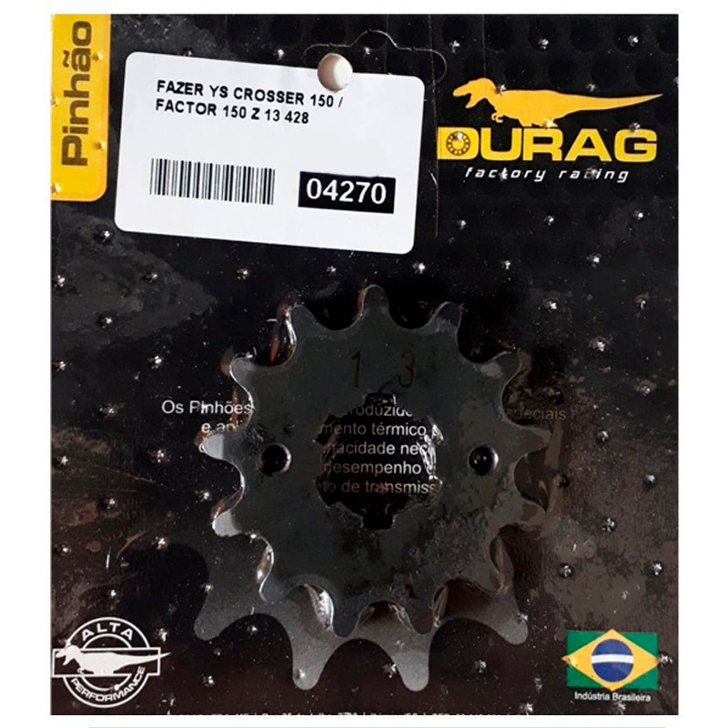 Pinhão Fazer 150 14 Xtz Crosser 150 14 a22 Factor 150 16 14D - SMART FOX -  Pinhão de Moto - Magazine Luiza