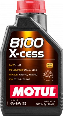 Óleo de Motor Motul 8100 X-Cess 5W30 1L - Vivemos Moto