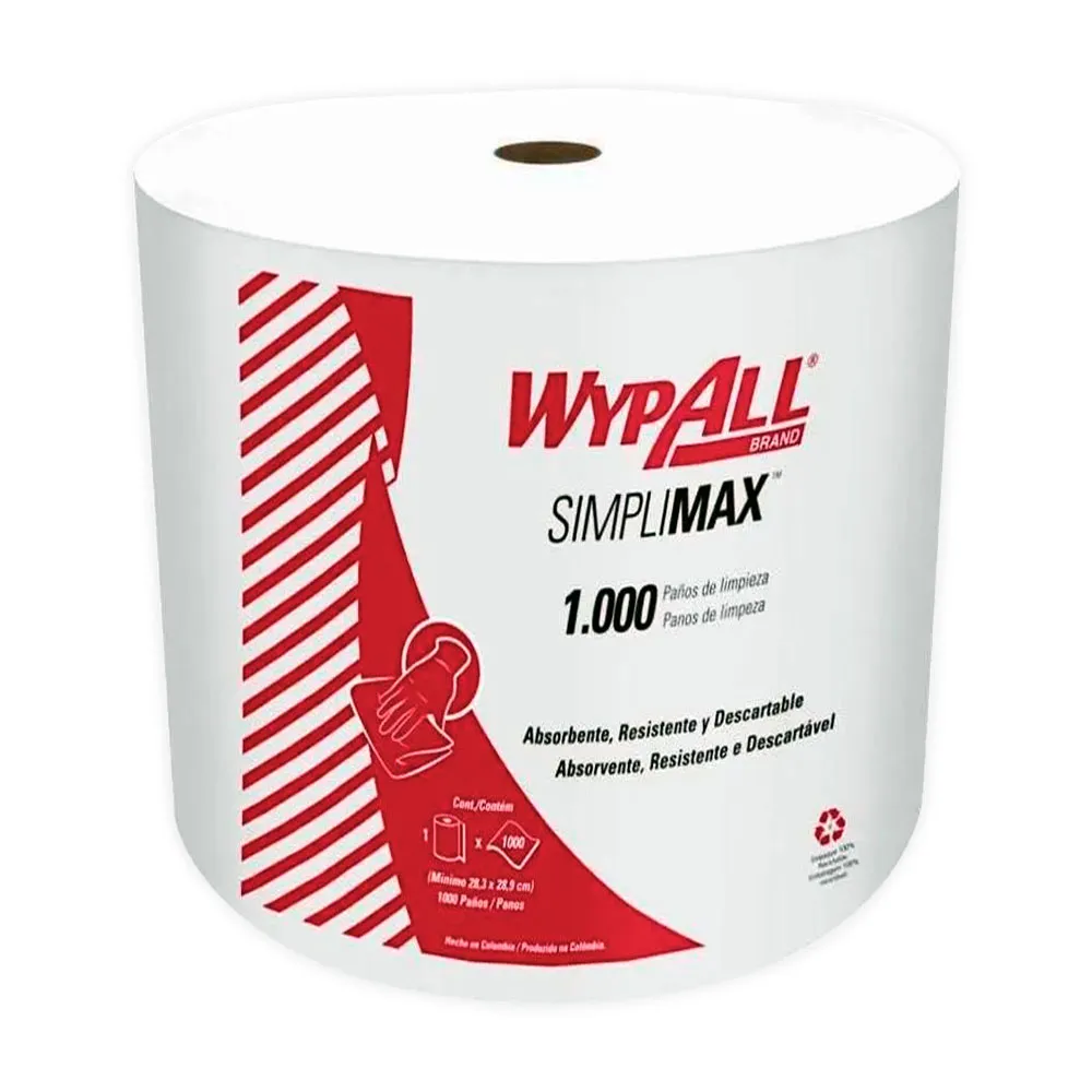PANO LIMPEZA WYPALL X50 SIMPLIMAX JUMBO ROLO C/1000 - UN - Vivemos