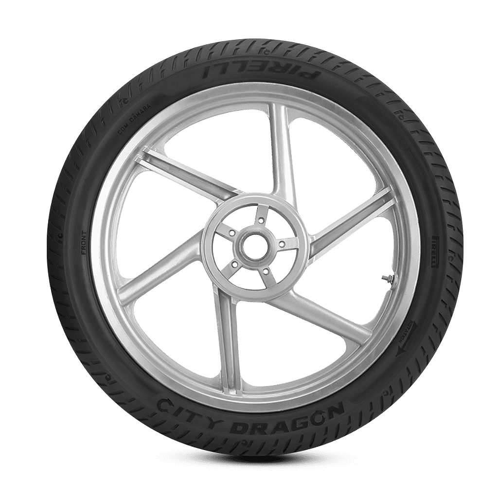 Pneu 80/100-18 Pirelli City Dragon Dianteiro Sem Câmara Pneu 80/100-18 Pirelli City Dragon Dianteiro Sem Câmara