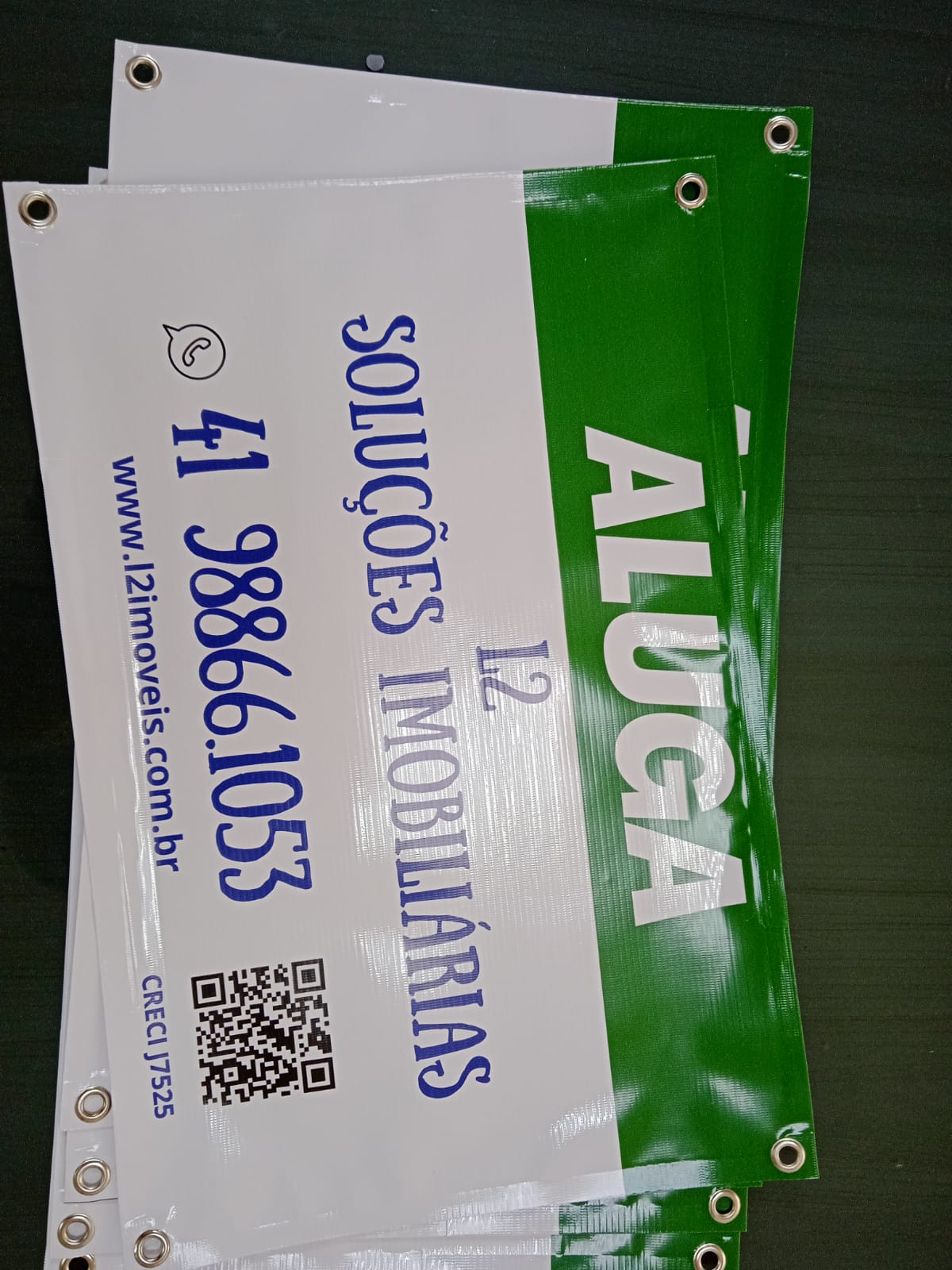 Placa de Lona para imobiliária - Grafica Curitiba 41 3203-5019