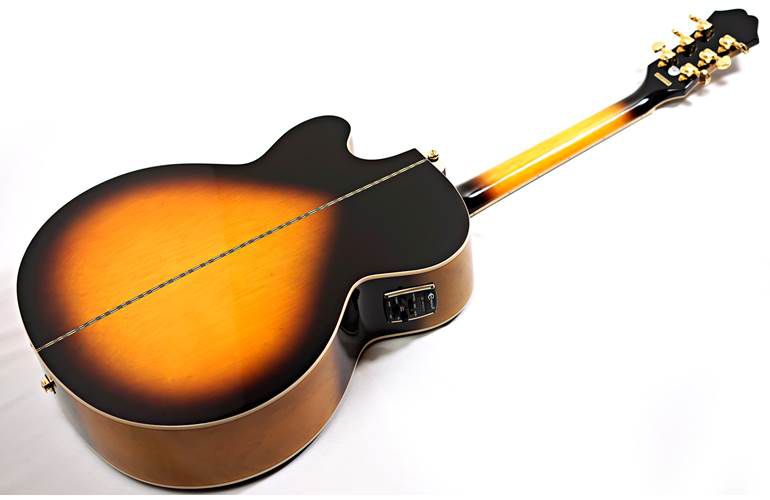 Violão Eletroacústico Epiphone Jumbo EJ-200SCE Gold Vintage