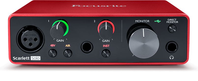 【A0081】 Focusrite Scarlett solo gen3 Interface de Áudio Focusrite Scarlett Solo 3RD Gen - Look