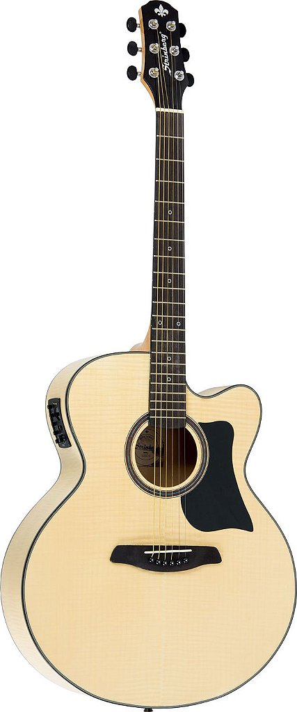 Violão Eletroacústico Strinberg SJ-25C Natural Jumbo, Flamed Maple