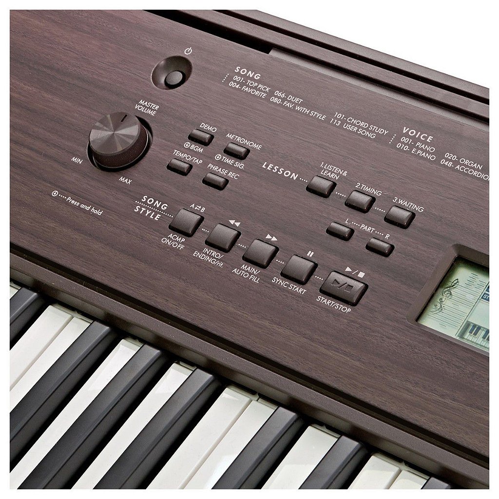 Yamaha Teclado Arranjador PSR-E373 (61 Teclas Sensitivas/Fonte