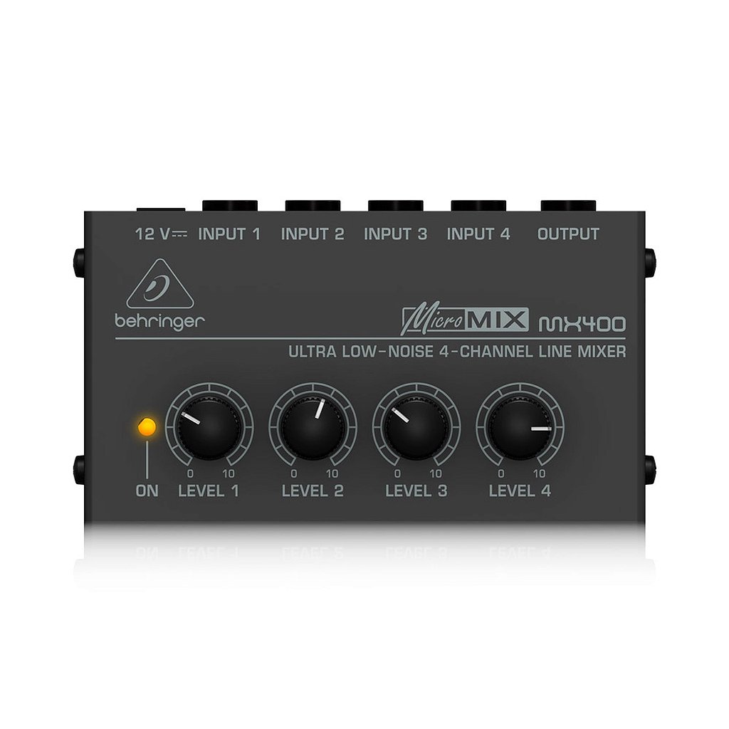 Mixer Compacto Behringer Micromix Mx400 Low Noise 4 Canais - Look