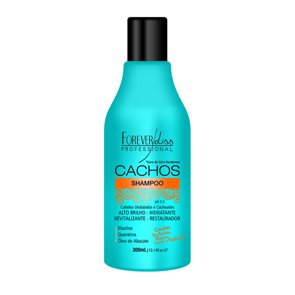 Shampoo Cabelos Cacheados Forever Liss 300ml | Flowers Perfumarias -  Flowers Perfumarias - Paixão por Beleza