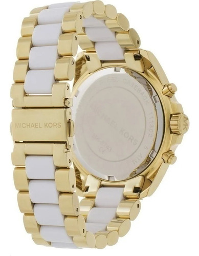 ＊ホワイト＊マイケルコース 腕時計 MK5743＊ Relogio Michael Kors Dourado com Branco - Mk5743