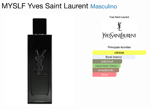 YVESSAINTLAURENT MYSLF MASCULINO EAU DE PARFUM - Simone Imports