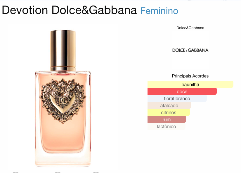 DOLCE GABBANA DEVOTION FEMININO EAU DE PARFUM - Simone Imports