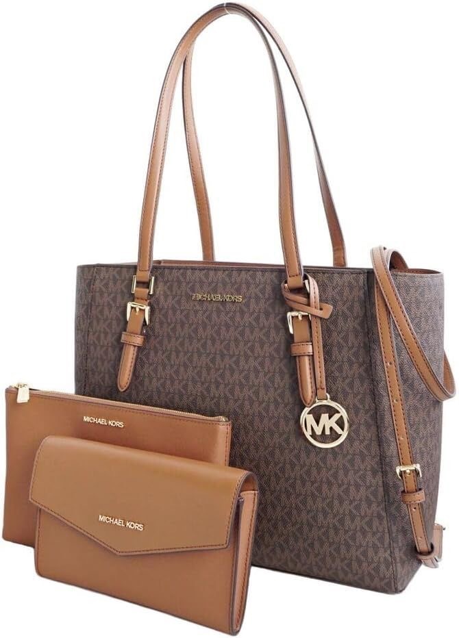 MICHAEL KORS バック Bolsa Michael Kors Original Jet Set Tote Momograma Feminina