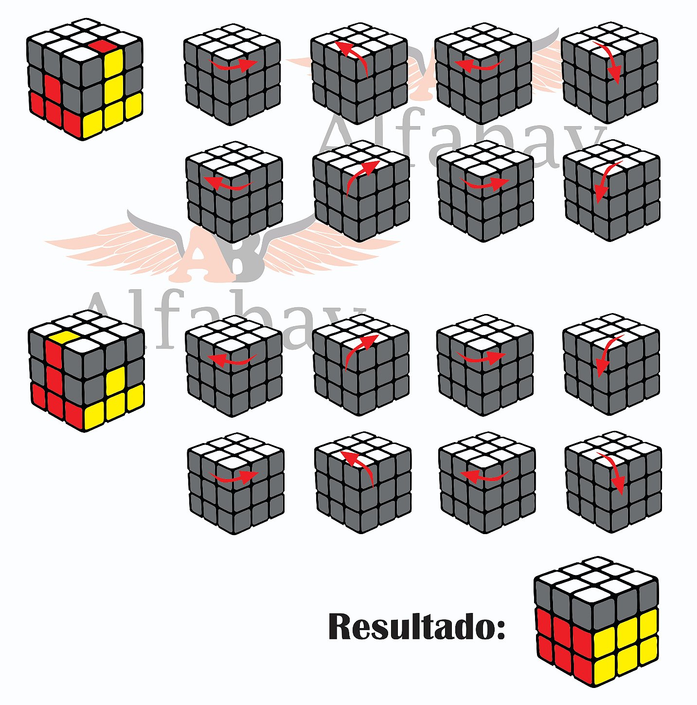 Como resolver o cubo mágico - passo 6 - Blog ONCUBE