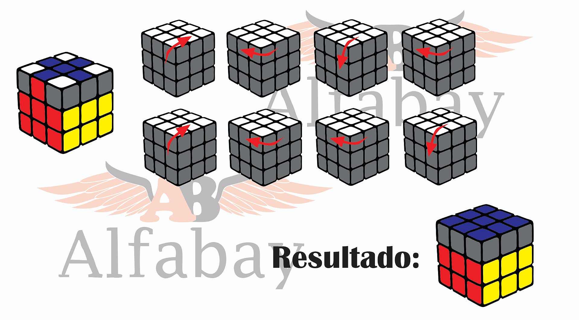 3º PASSO - CUBO MÁGICO 2X2X2 - MÉTODO BÁSICO 