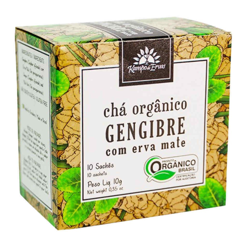 Chá de Gengibre e Mate Orgânico Kampo de Ervas - 10 Sachês - Raiz Nativa |  Loja de Produtos Naturais e Orgânicos Online