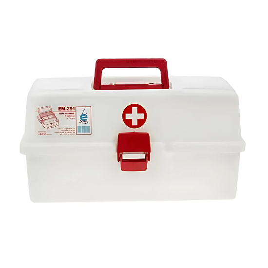 Maleta Para Medicamentos Elite EM-291 - 2 Bandejas e 11 Divisões